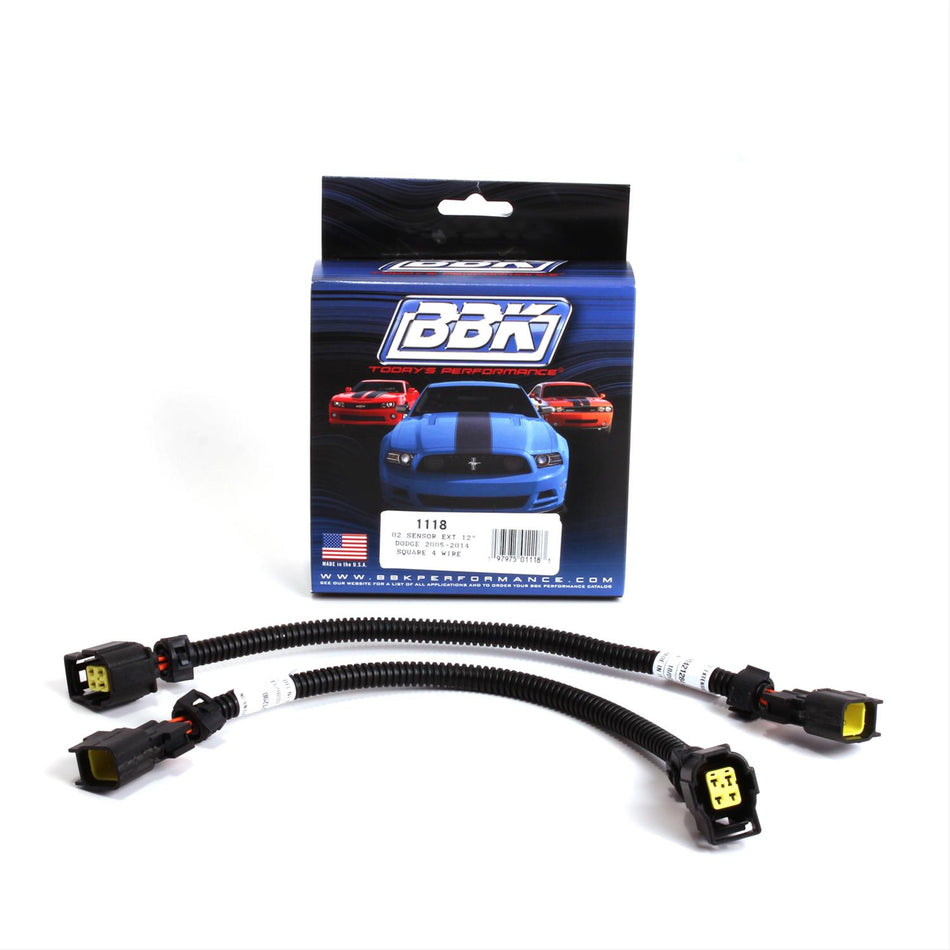 6.1,6.4 Hemi: BBK Front O2 Harness Extension 4-pin 12" Harness Set 1118